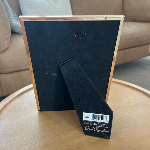 Season of Fancy 5x7 Picture Frame Navy Gold Vintage Dwell Studios - Picture 2 of 7